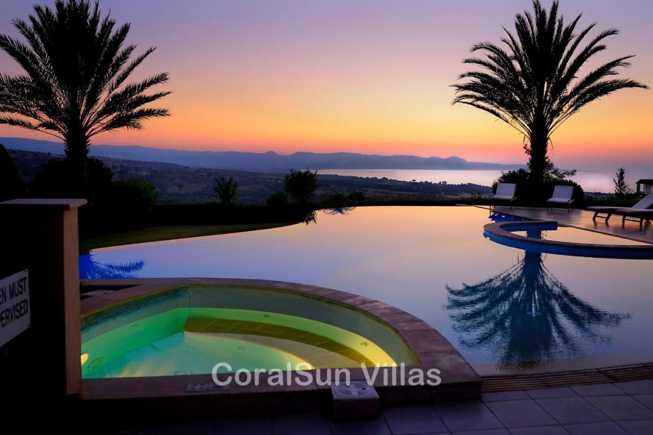 Elite Amazing Villa With Heated Pool By Coral Sun Villas Polis Exterior foto