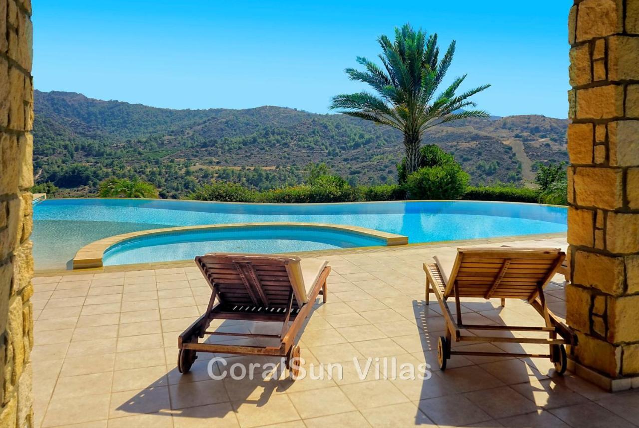 Elite Amazing Villa With Heated Pool By Coral Sun Villas Polis Exterior foto
