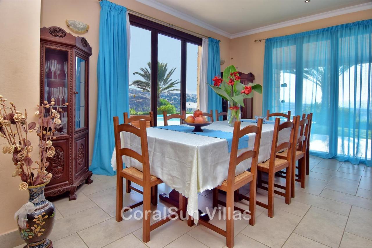 Elite Amazing Villa With Heated Pool By Coral Sun Villas Polis Exterior foto