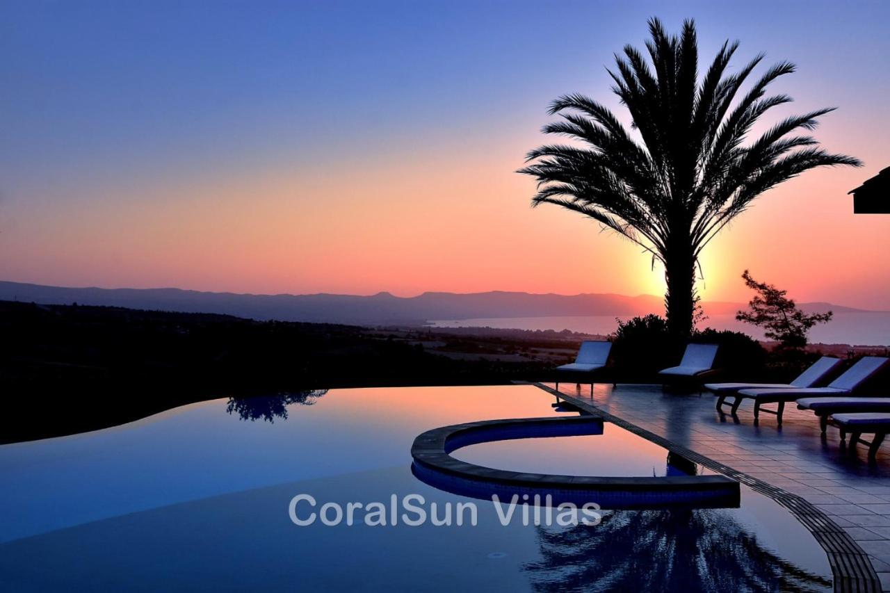 Elite Amazing Villa With Heated Pool By Coral Sun Villas Polis Exterior foto